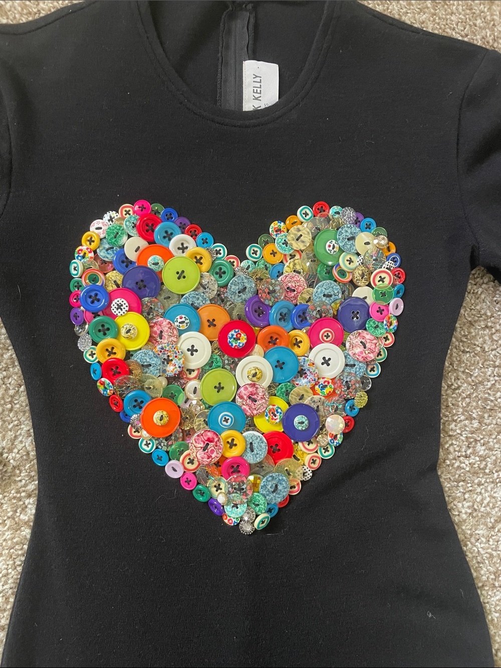 Iconic Patrick Kelly heart button dress ❤️
